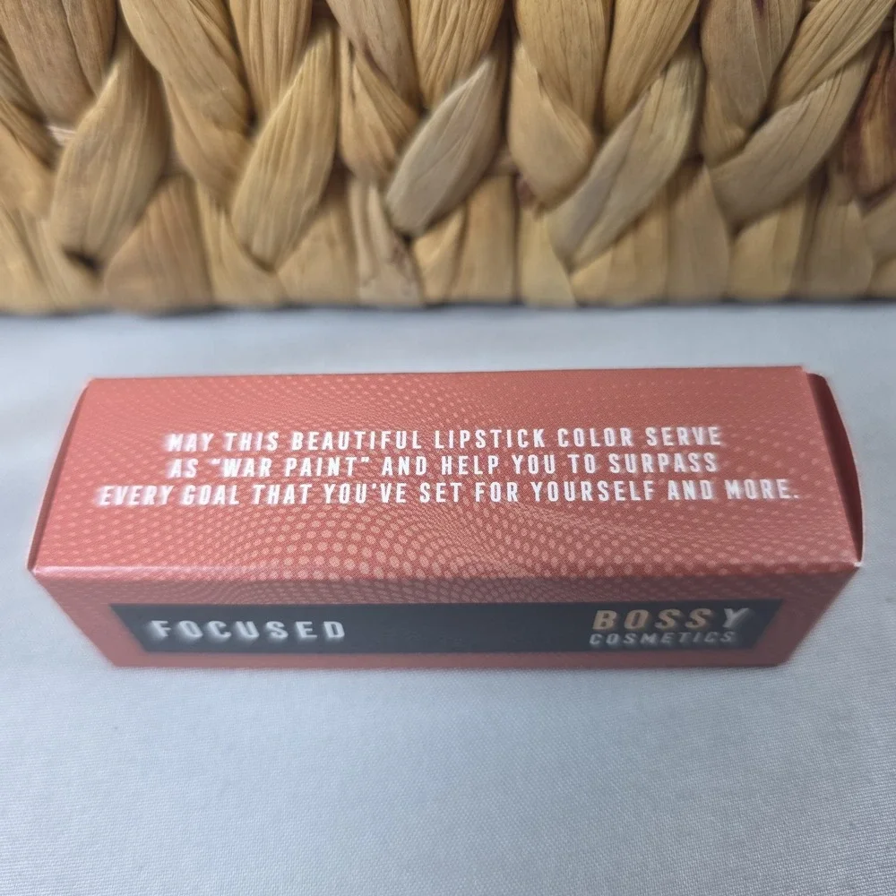 Bossy Cosmetics Lipstick 0.13 Fl Oz Shade Focused